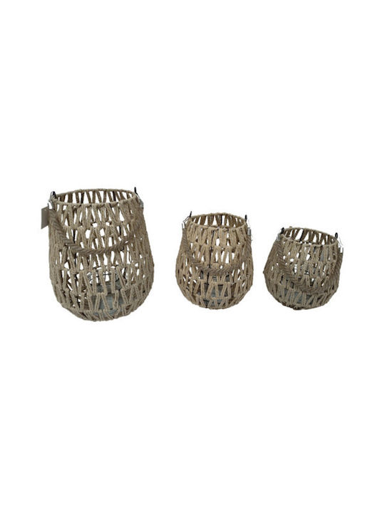 keleman Rope Lantern Brown 23x23x27cm