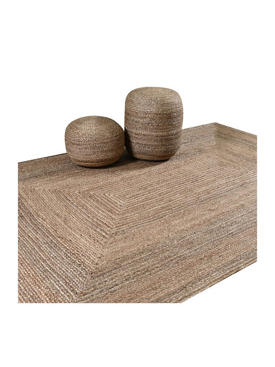 Πуф За табуретка Pol Rugs Grey Natural 40x40x20см