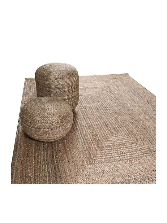 Πуф За табуретка Pol Rugs Grey Natural 40x40x20см