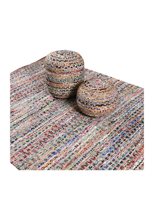 Bean Bag Stool Poof Pol Rugs Multicolour 40x40x20cm