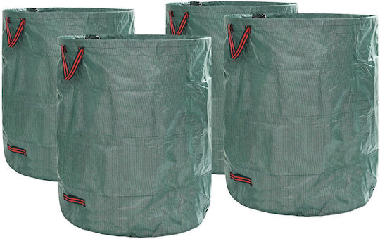 vidaXL Müllbeutel für den Garten mit Griffen 79x79cm 4Stück Grüne