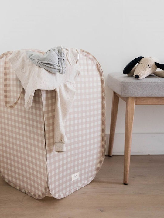 3sprouts Wäschekorb Gingham Beige