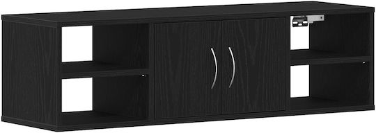 Raft Perete 140x41x75cm Black Oak Raft Perete 140x41x75cm Black Oak