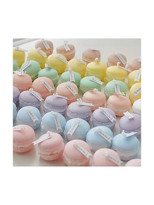 Handgemachte Macaron-Kerze Zartes Rosa