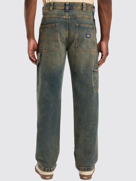 Carpenter Men's Jeans Pants with Loose Fit Yellow