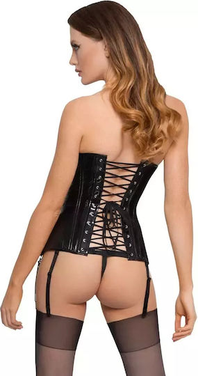 Black Level Vinyl Corset Чорапи Черен