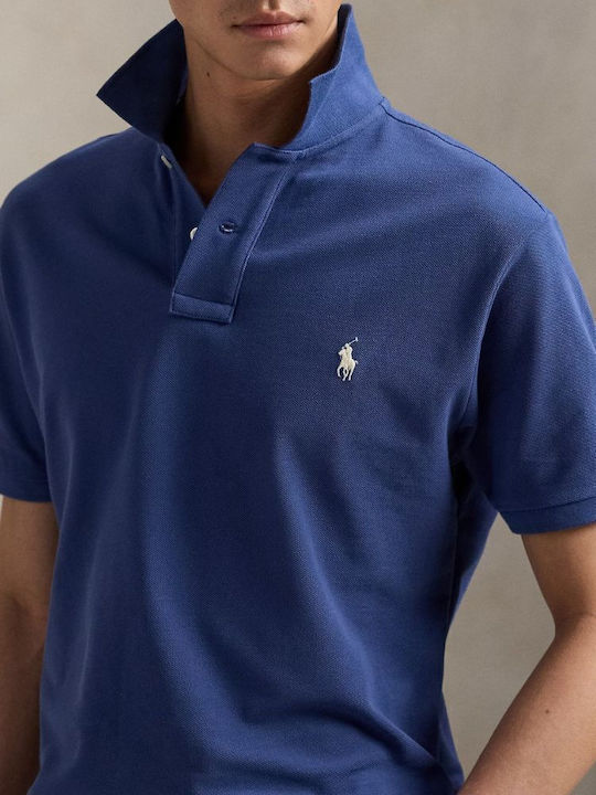 Polo Short Sleeve Blouse Earth Blue