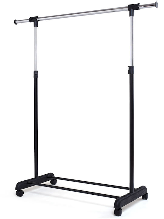 Costway Κρεμάστρα Δαπέδου από Μέταλλο Μαύρη 140x92cm