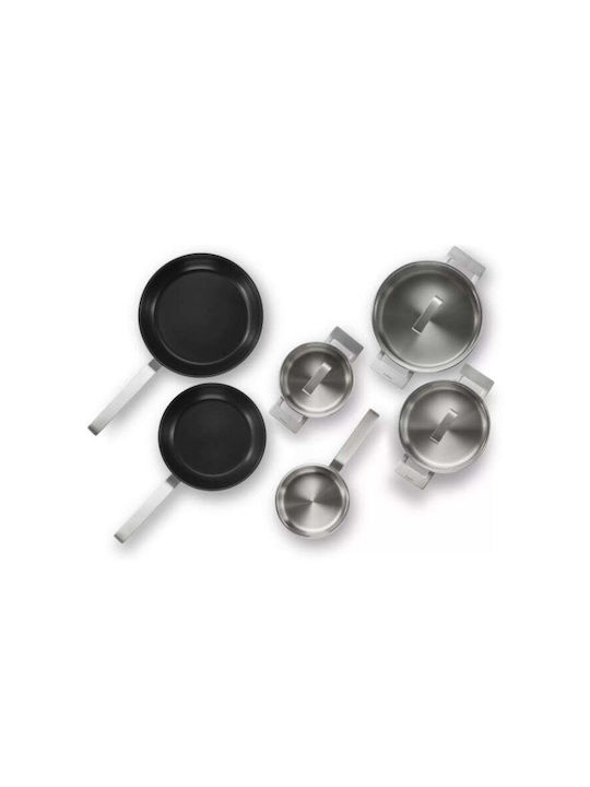 Bosch Bosch Cookware Set Stainless Steel Silver with Non-stick Interior Coating 6 Pieces