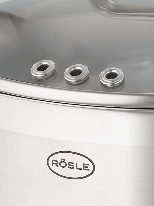 Rosle Charm Σετ Μαγειρικά Σκεύη από Ανοξείδωτο Ατσάλι με Αντικολλητική Επίστρωση 4τμχ