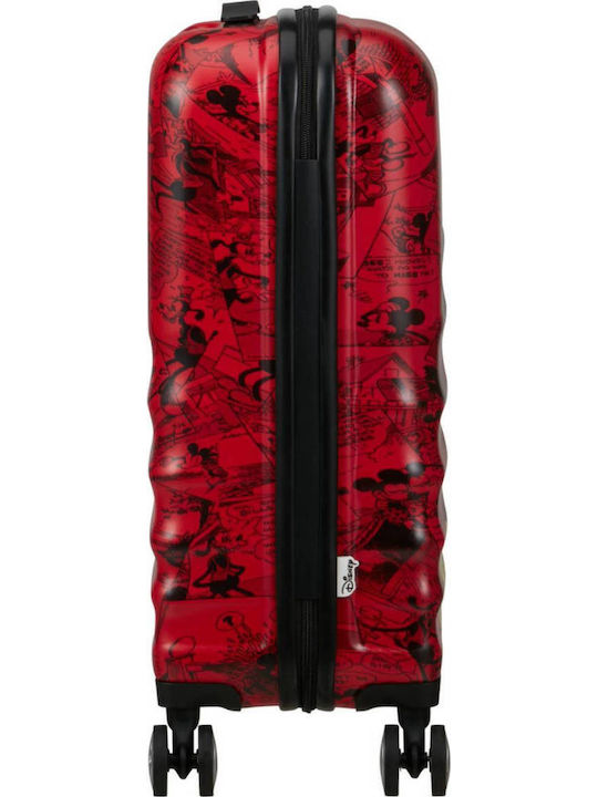 American Tourister Wavebreaker Παιδική Βαλίτσα Ταξιδίου Καμπίνας Σκληρή Mickey Red με 4 Ρόδες Ύψους 55εκ.