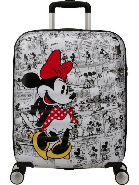 American Tourister Wavebreaker Valiză De Călătorie Pentru Copii Cabină Tough Albă Cu 4 Roți Înălțime 55cm