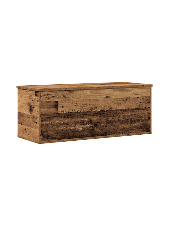 vidaXL Wooden Decorative Trunk Brown 90x35x35cm