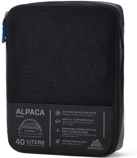 Gregory Σακ Βουαγιάζ Πλάτης 40lt Μαύρο Υφασμάτινο Μ33.7xΠ27xΥ27εκ.