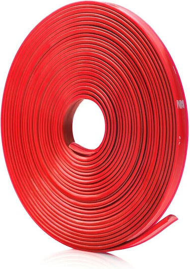 Protective Decorative Rim Rings Adhesive Made Flexible Plastic Red