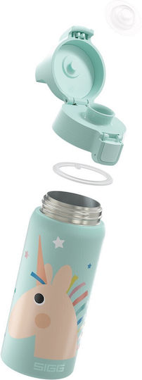 Sigg Kids Water Bottle Thermos Stainless Steel Light Blue 500ml