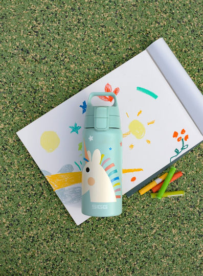 Sigg Kids Water Bottle Thermos Stainless Steel Light Blue 500ml