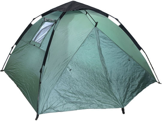 Campus Kenya Αυτόματη Σκηνή Camping Πράσινη με Διπλό Πανί 3 Εποχών για 3 Άτομα 205x205x135εκ.