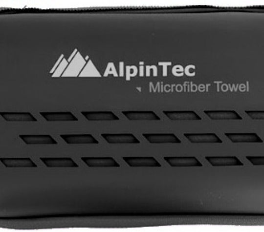 AlpinPro DryFast Microfiber Body Towel in Case Black 150x75cm