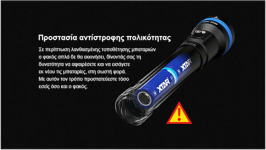 XTAR Diving Safety Light LED with Brightness 2500lm 20802
