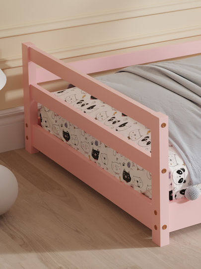 Montessori Kids Bed Montessori Single Pink for Mattress 90x190cm