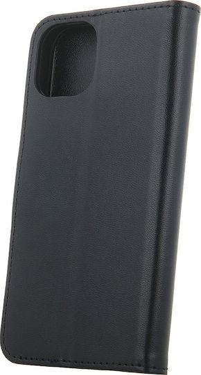 TelForceOne Umschlag Rückseite Leder Schwarz (Motorola Moto G15)