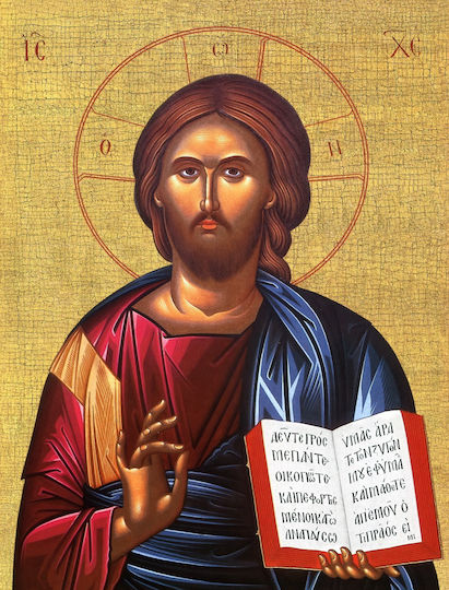 Stein Jesus Christus Evangelium-25x40cm-rechteckig-glänzend