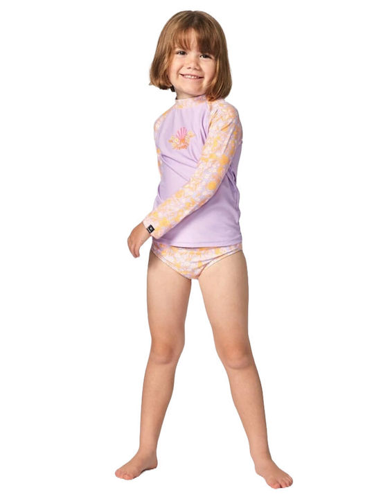 Rip Curl Costum de baie pentru copii Bluză cu mânecă lungă Lilac