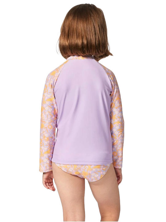 Rip Curl Costum de baie pentru copii Bluză cu mânecă lungă Lilac