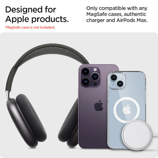 Spigen Sgp Aluminum S380 2-in-1 Desktop Charging Stand for Apple Airpods Max Headphones Wireless Charger Slot Black Amp02818