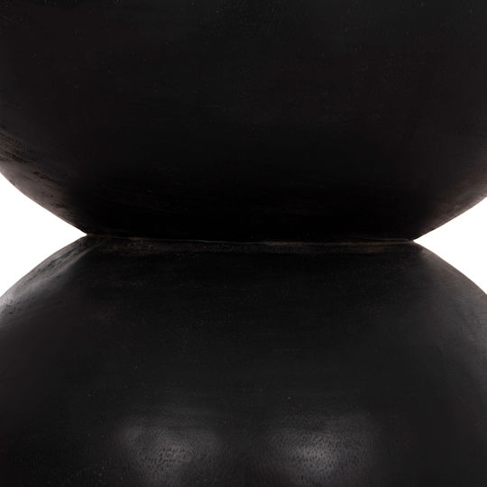 Hocker Für das Wohnzimmer Hölzernes Febry Black 35x35x45cm