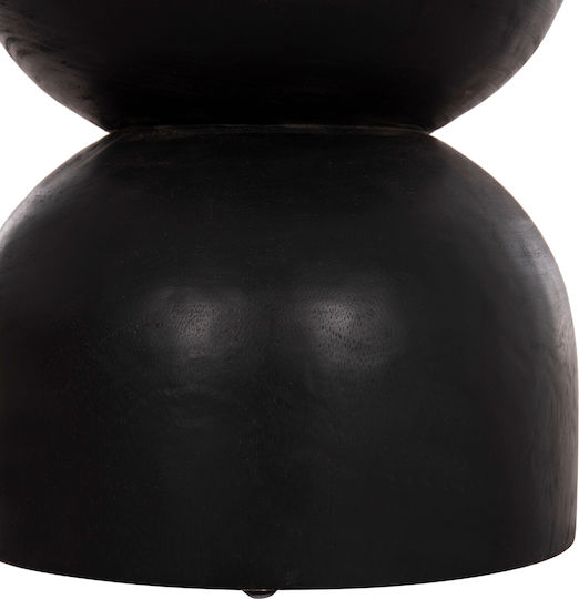 Hocker Für das Wohnzimmer Hölzernes Febry Black 35x35x45cm