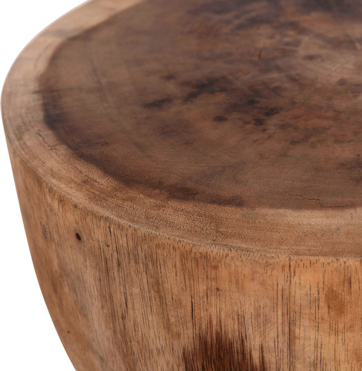 Hocker Für das Wohnzimmer Hölzernes Febryn Natural 35x35x45cm