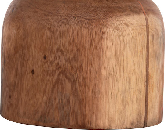 Hocker Für das Wohnzimmer Hölzernes Febryn Natural 35x35x45cm