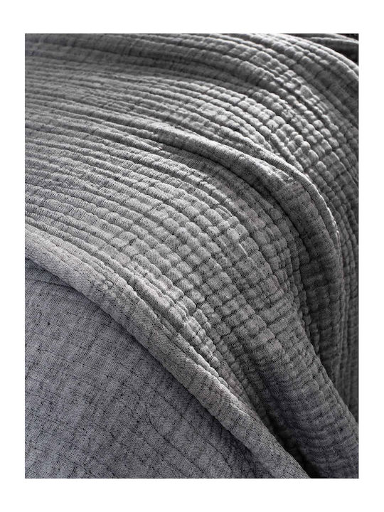 Aigaion Super Soft Tagesdecke Einzelbett Black 170x240cm