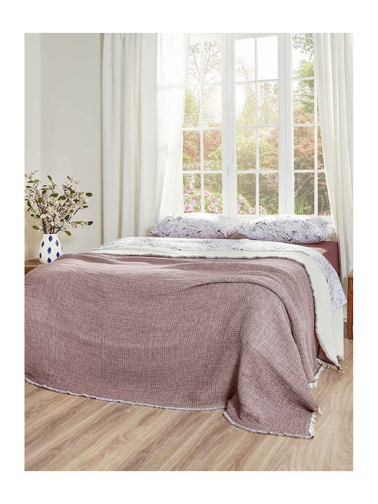 Aigaion Super Soft Cuvertură Extra-dublu Burgundy 250x240cm