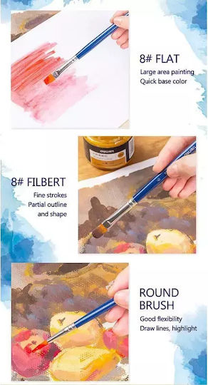 Πινέλα Deli Arte Nuevo Σετ 6 Τεμαχίων 73885