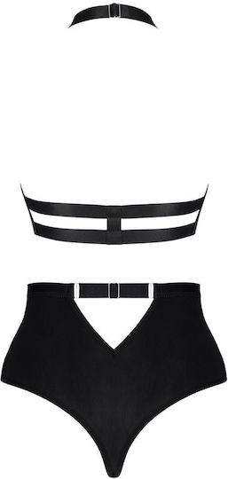 Set Negru Lxpaloma001 De Demoniq Ladyx