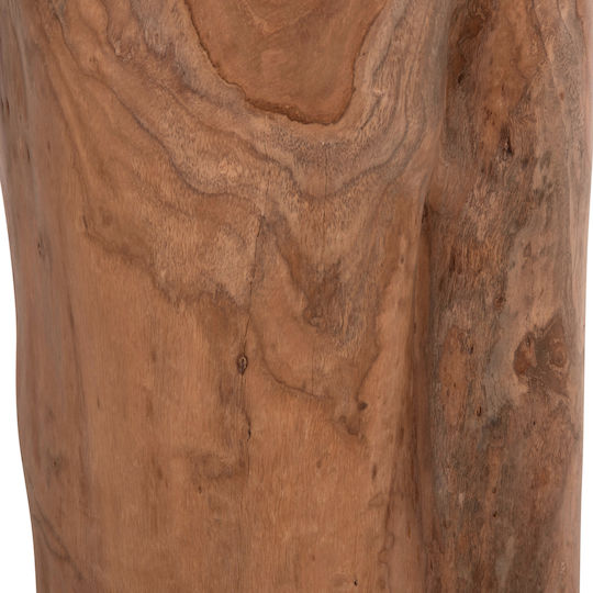 Σκαμπό Σαλονιού Ξύλινο Tronco Καφέ 30x30x45εκ.