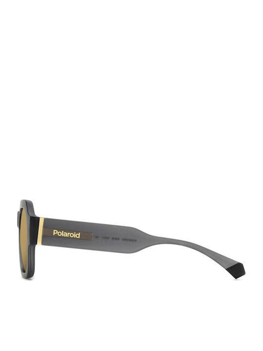 Polaroid Unisex Ochelari de soare cu Gri Cadru și Aur Oglindă Lentilă PLD6212/S/X RIW/LM