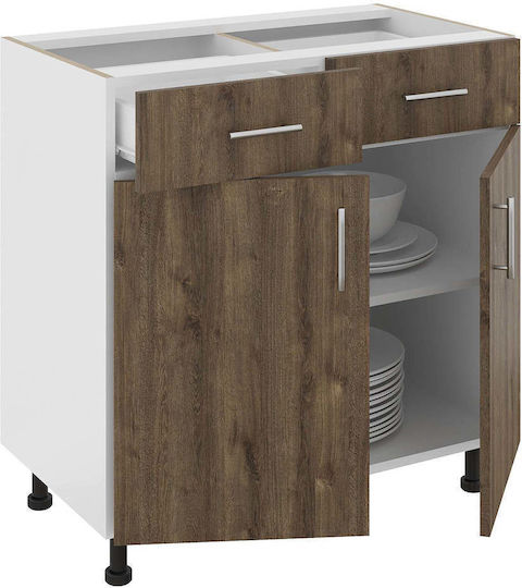 cu Blat de Lucru Bronze/white Oak 80x50x80buc