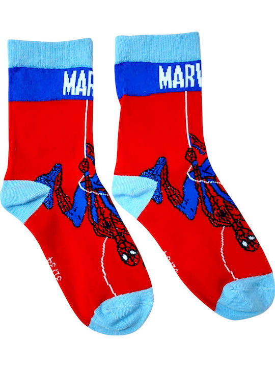 Disney Kids' Socks Spiderman Red 3 Pairs