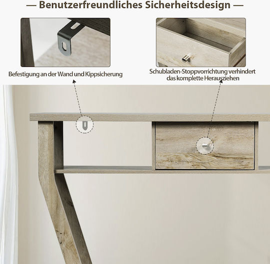 Konsole Holz Grey L120xB30xH81cm