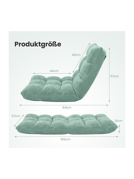 Vielseitiger Sitzsack Nackenrolle Grün 105x56x15cm