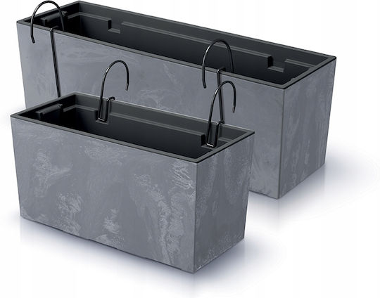 Urbi Balcony Planter Concrete Effect Duc600ew Marengo