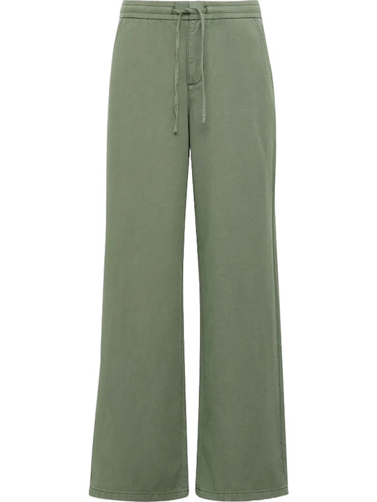 Women's Fabric Trousers Green