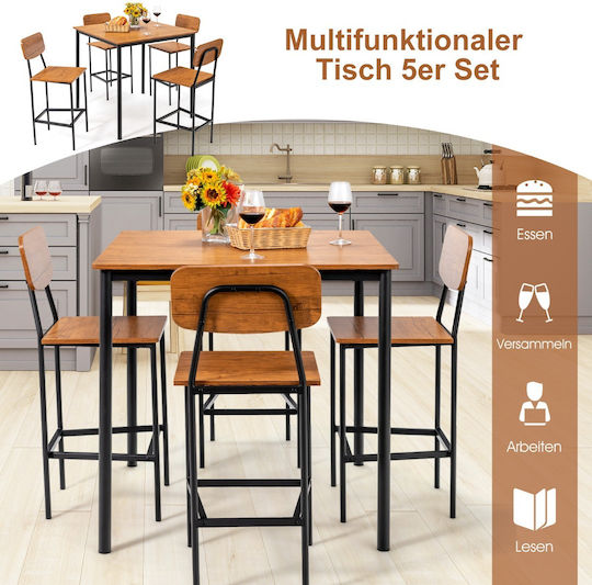 Dining Room 5pcs 90x90cm