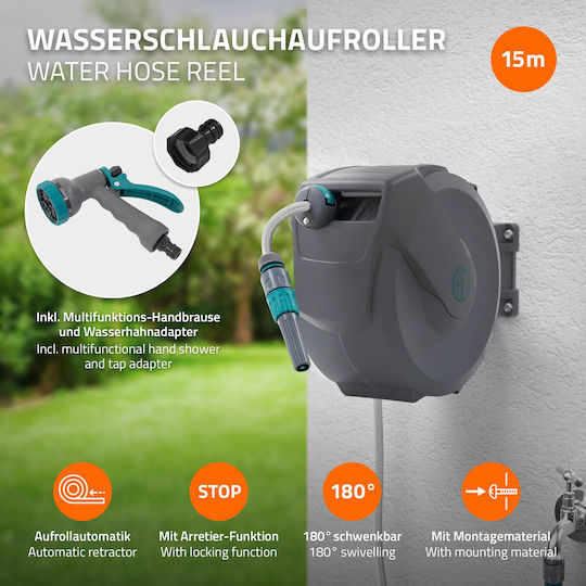 Ecd Deutschland 15m + 1,5m Aufrollbar 9 180°