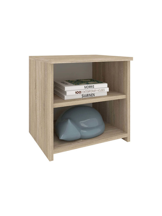 Noptiere Alma Metalice Bej 2buc 40x40x33cm