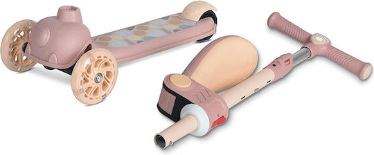 Lorelli Kids Scooter Foldable Jetster Plus 3-Wheel with Seat for 2+ Years Beige